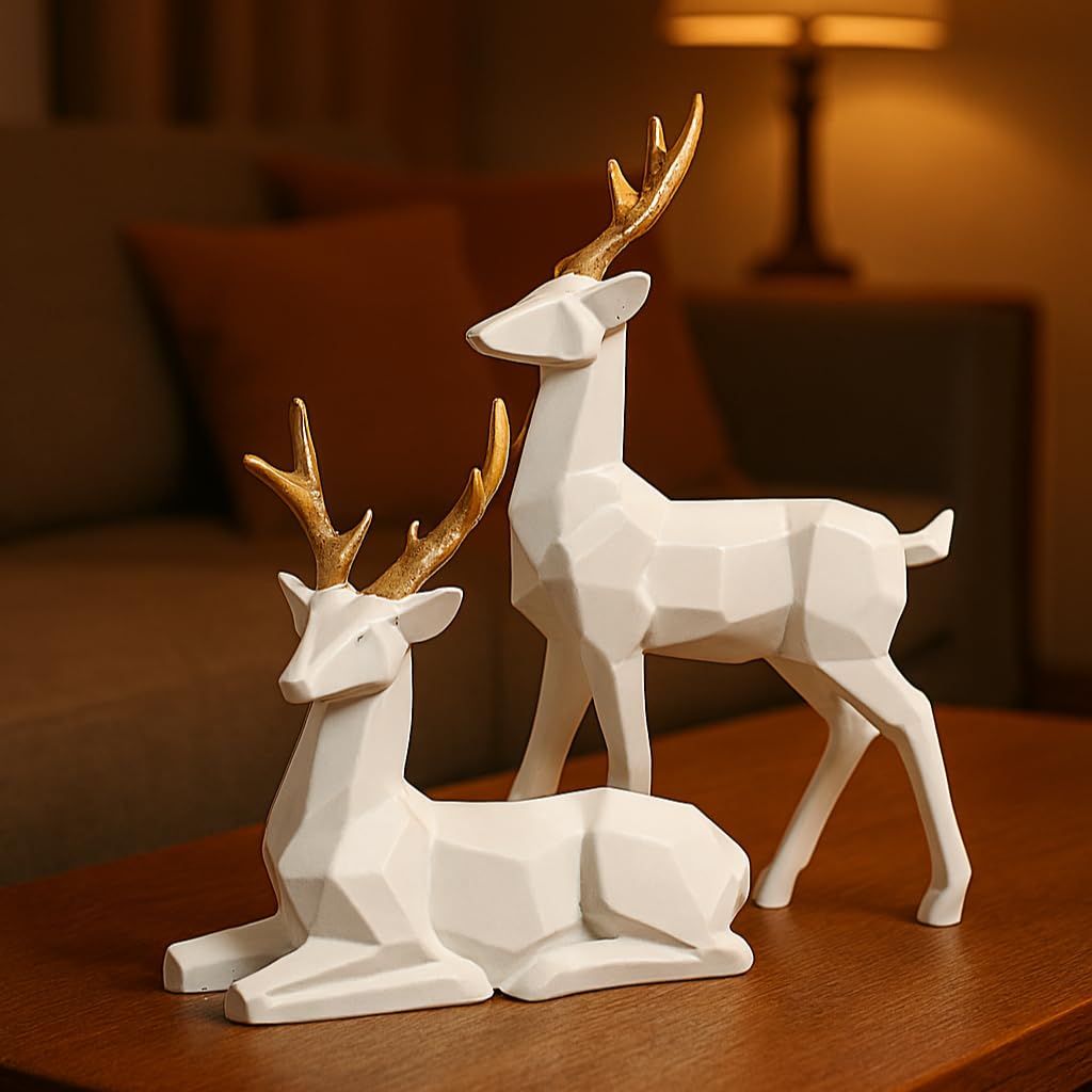 Deer Resin Showpiece for Home Decor