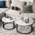 Duo Black Nesting Tables Set Of 2 - Decor Mantra 