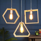 Geometrical Shape Design Hanging Light Modern Look Ceiling Lamp For Home Decoration, Living Room - Decor Mantra 