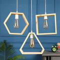 Geometrical Shape Design Hanging Light Modern Look Ceiling Lamp For Home Decoration, Living Room - Decor Mantra 