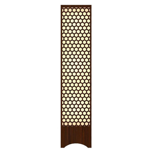Honey Comb Design Wooden Floor Lamp For Living Room, Bedroom - Decor Mantra 