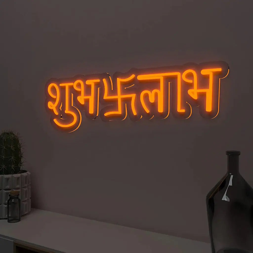 Shubh Labh Design Neon LED Light DECORMANTRA