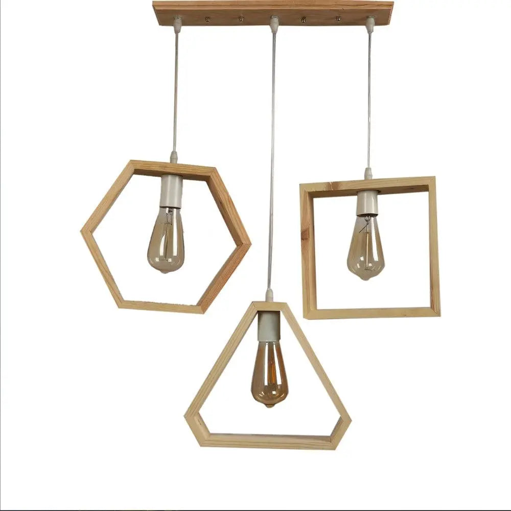 Geometrical Shape Design Hanging Light Modern Look Ceiling Lamp For Home Decoration, Living Room - Decor Mantra 