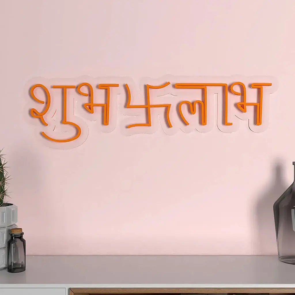Shubh Labh Design Neon LED Light DECORMANTRA