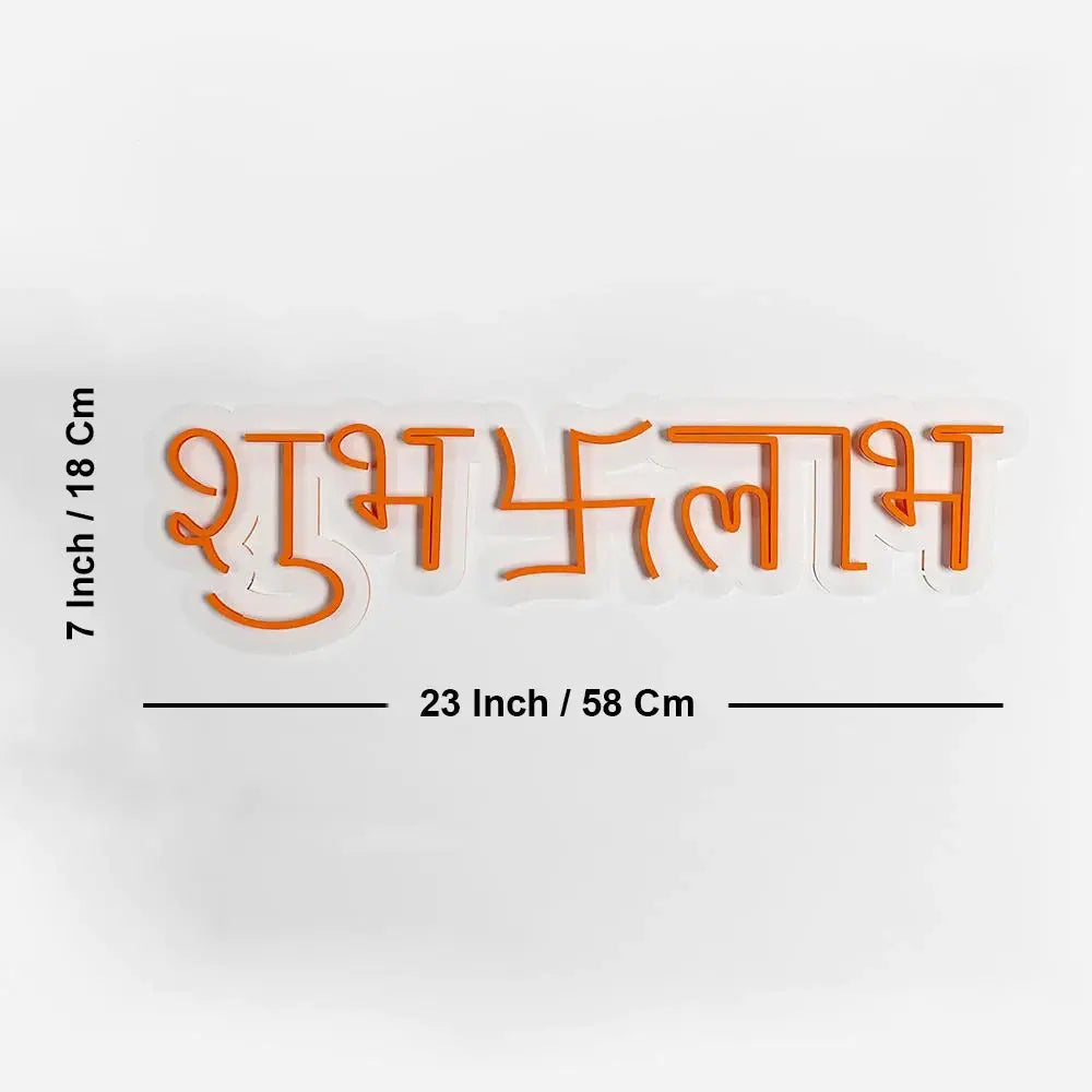 Shubh Labh Design Neon LED Light DECORMANTRA