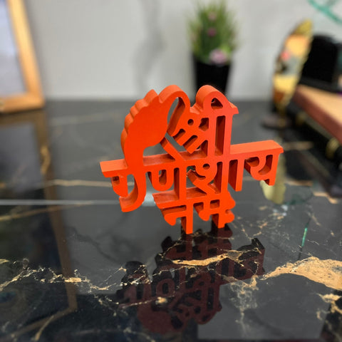 Shree Ganeshay Namah Aesthetic Table Decor