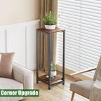 Enchanted Classic Wooden Textured with Metal Finish Side Table - Decor Mantra 