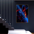 Abstract Pattern Floating Canvas Wall Painting - Decor Mantra 