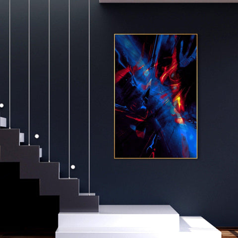 Abstract Pattern Floating Canvas Wall Painting - Decor Mantra 