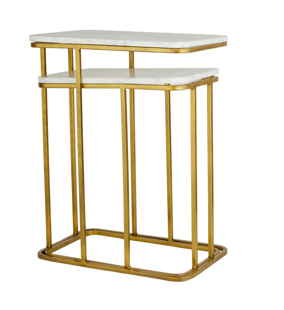 Luxurious Elvis Gold Nesting Side Tables - Decor Mantra 