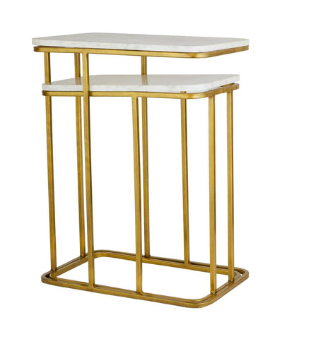 Luxurious Elvis Gold Nesting Side Tables - Decor Mantra 