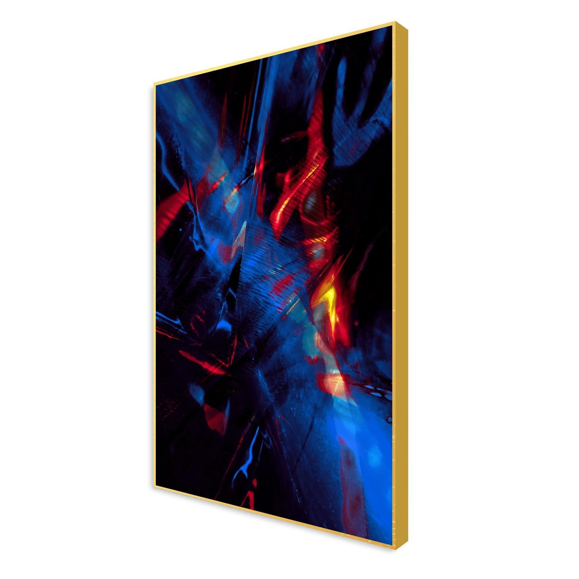 Abstract Pattern Floating Canvas Wall Painting - Decor Mantra 