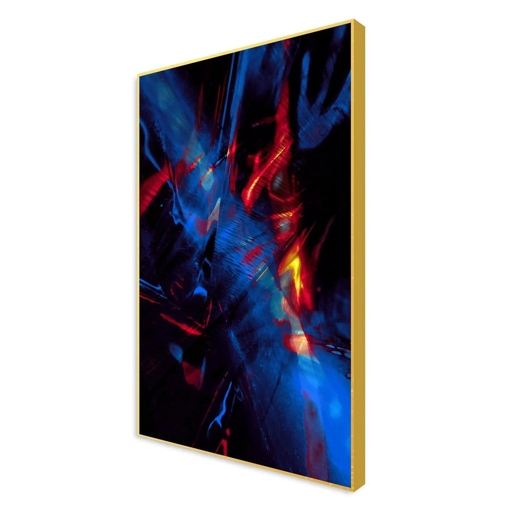 Abstract Pattern Floating Canvas Wall Painting - Decor Mantra 