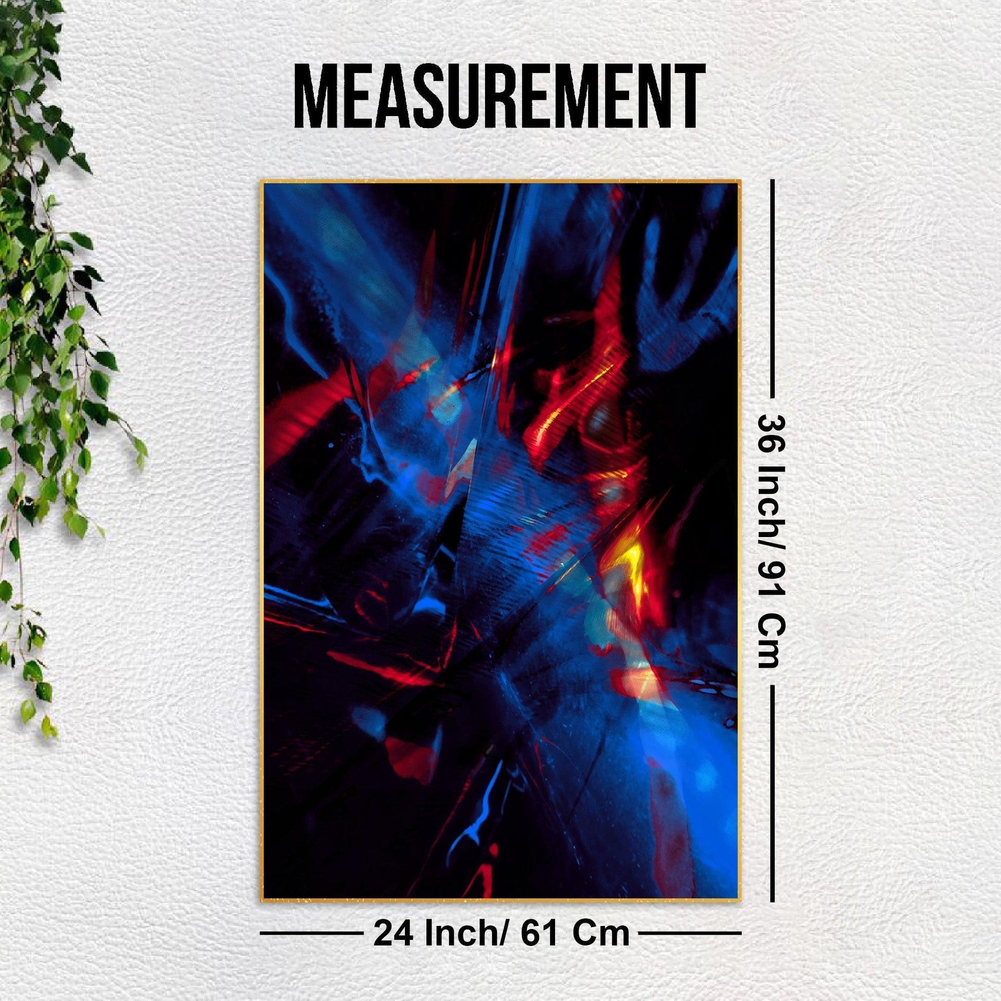 Abstract Pattern Floating Canvas Wall Painting - Decor Mantra 