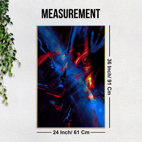 Abstract Pattern Floating Canvas Wall Painting - Decor Mantra 