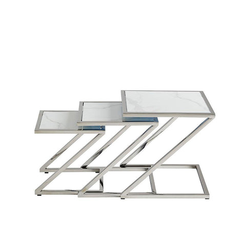 Modern Z Nesting Tables - Set of 3 - Decor Mantra 