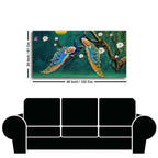 Beautiful Pair of Peacock Canvas Wall Painting - Decor Mantra 