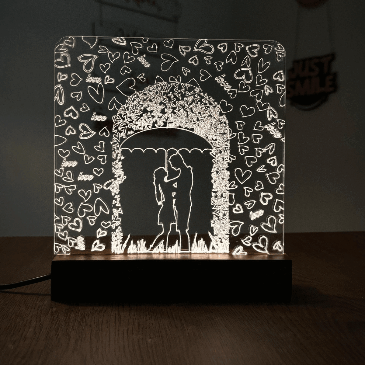 Love Couple acrylic 3D lamp Acrylic Night Lamp For Home/Bedroom/Gift