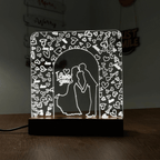 Love Couple Acrylic Night Lamp For Home/Bedroom/Gift - Harshita Craft