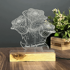 Gifts Personalized 3D Illusion LED Table Lamp Gift for Anniversary, Couples, Night Lamp - Harshita Craft