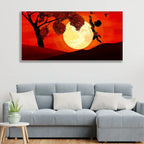 Girl Catching Bird Premium Wall Painting Harshita Crafts
