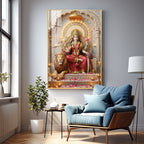 Maa Durga Premium Acrylic Vertical Wall Art