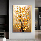 Yellow Flower Plant Premium Acrylic Vertical Wall Art