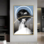 Classic Charm Of Modern Girl Premium Acrylic Vertical Wall Art