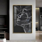 Black & White Beauty Premium Acrylic Vertical Wall Art