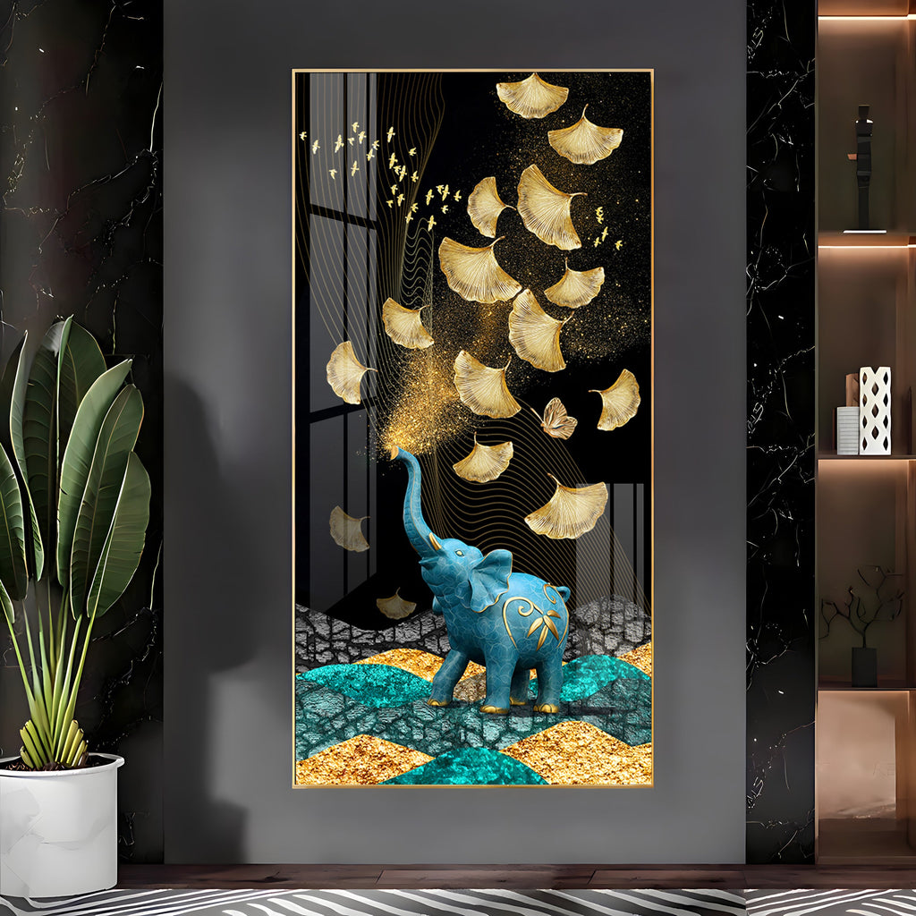 Enchanted Elephant Dreams Premium Acrylic Vertical Wall Art