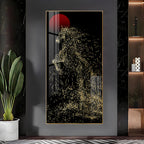 Dazzling Silver Horse Premium Acrylic Vertical Wall Art