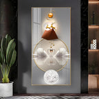 Reflective Elegance Premium Acrylic Vertical Wall Art