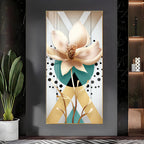 Abstract Flower Premium Acrylic Vertical Wall Art