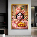 Little Kanha Ji Premium Acrylic Vertical Wall Art