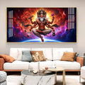 God Brahma Glass Finish Horizontal Wall Art