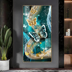Pair Of Butterfly Premium Acrylic Vertical Wall Art