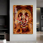 Divine Maa Durga Premium Acrylic Vertical Wall Art