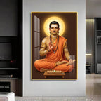 Shri Basaveshwara Premium Acrylic Vertical Wall Art