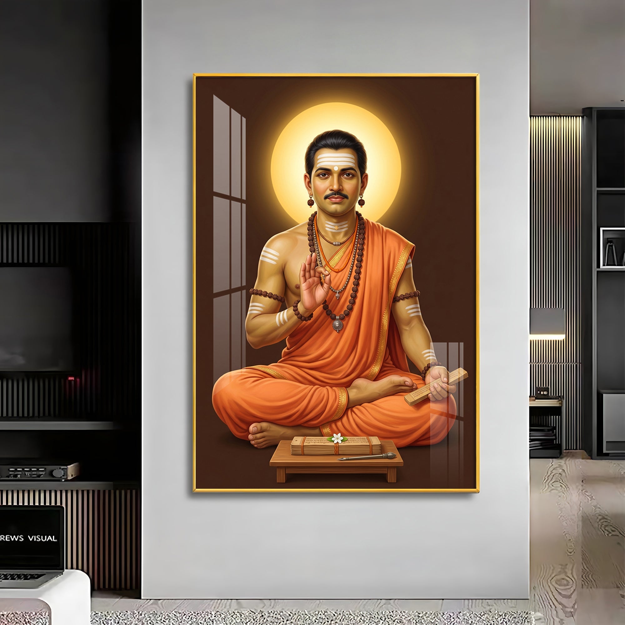 Shri Basaveshwara Premium Acrylic Vertical Wall Art