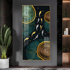 Fishes In Ocean Premium Acrylic Vertical Wall Art
