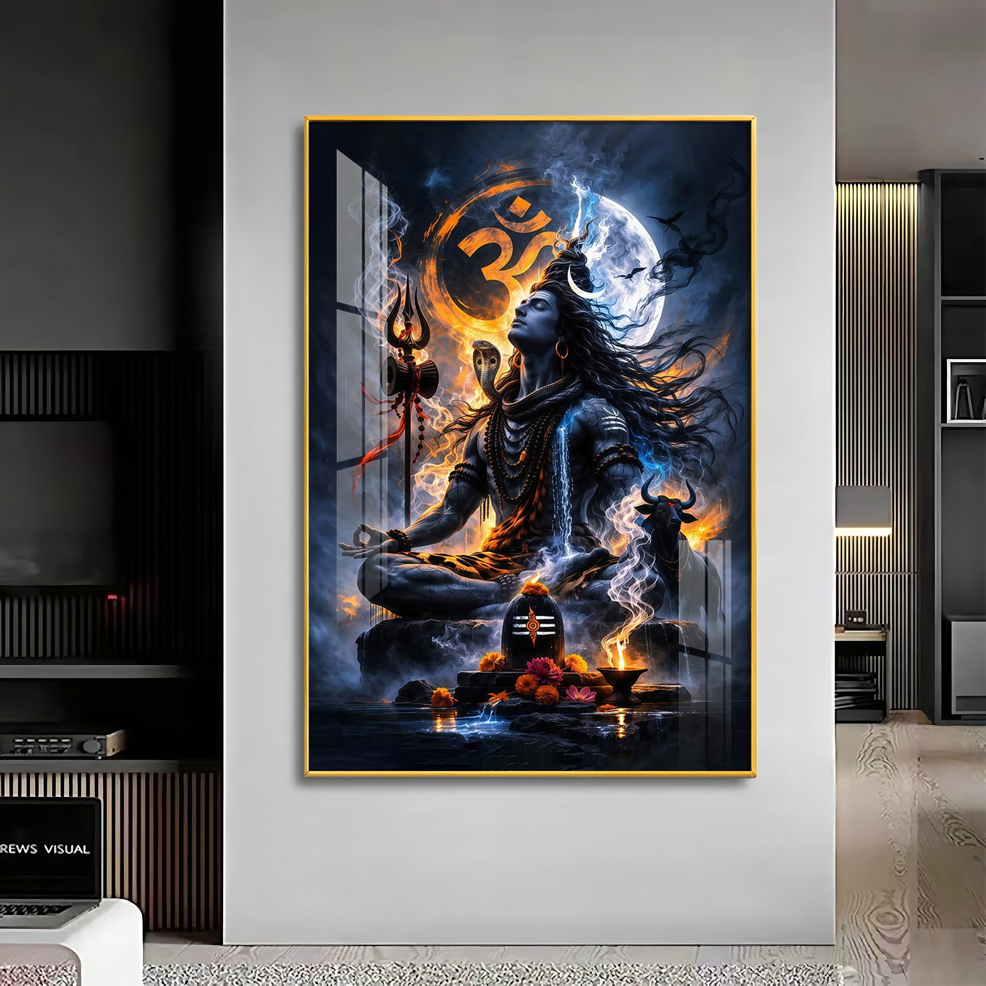 Shambhu Premium Acrylic Vertical Wall Art