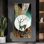 Majestic Deer Haven Premium Acrylic Vertical Wall Art
