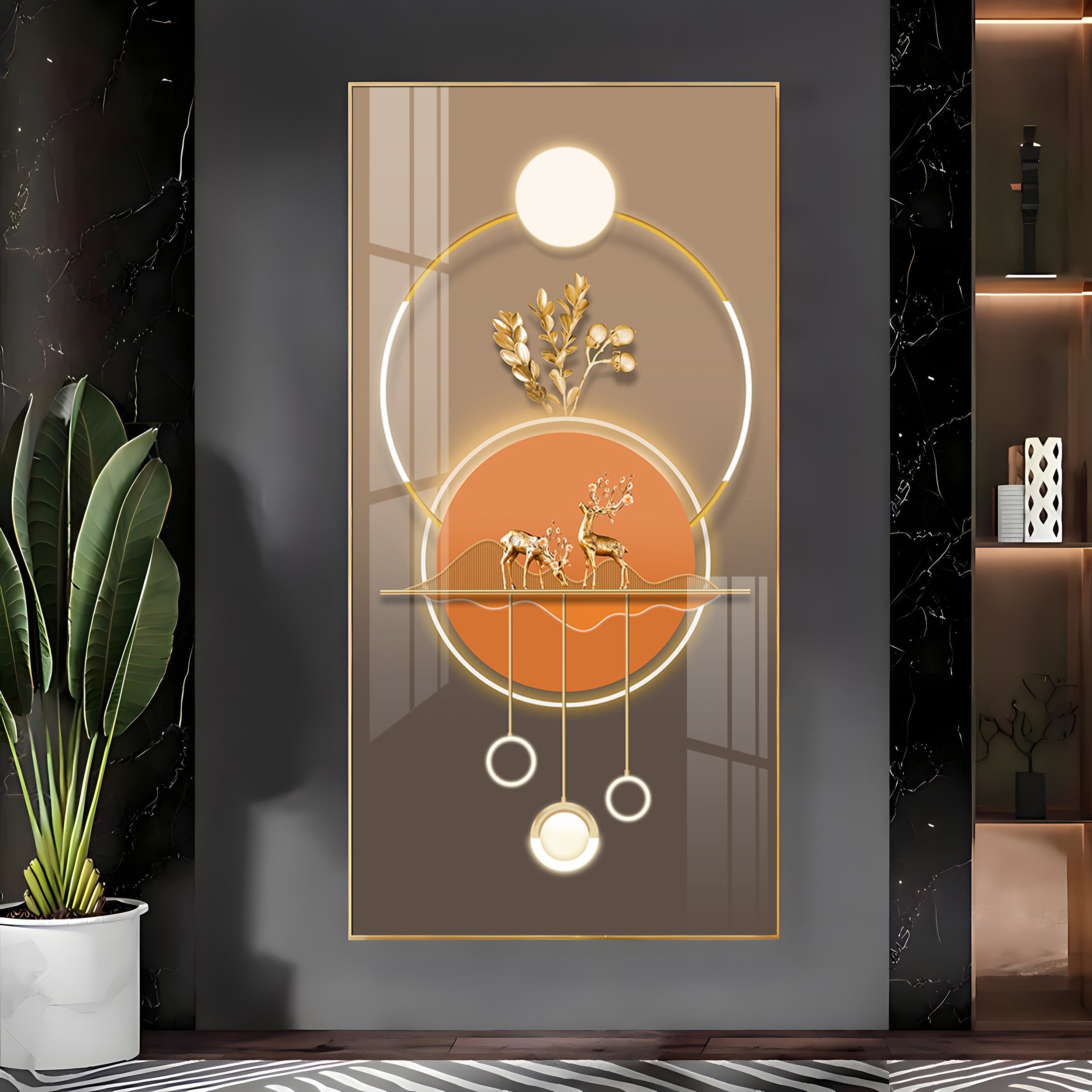 Majestic Mane Premium Acrylic Vertical Wall Art