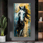 Horse Equine Elegance Premium Acrylic Vertical Wall Art