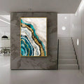 Timeless Striped Elegance Premium Acrylic Vertical Wall Art