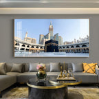 Kaaba Glass Finish Horizontal Wall Art