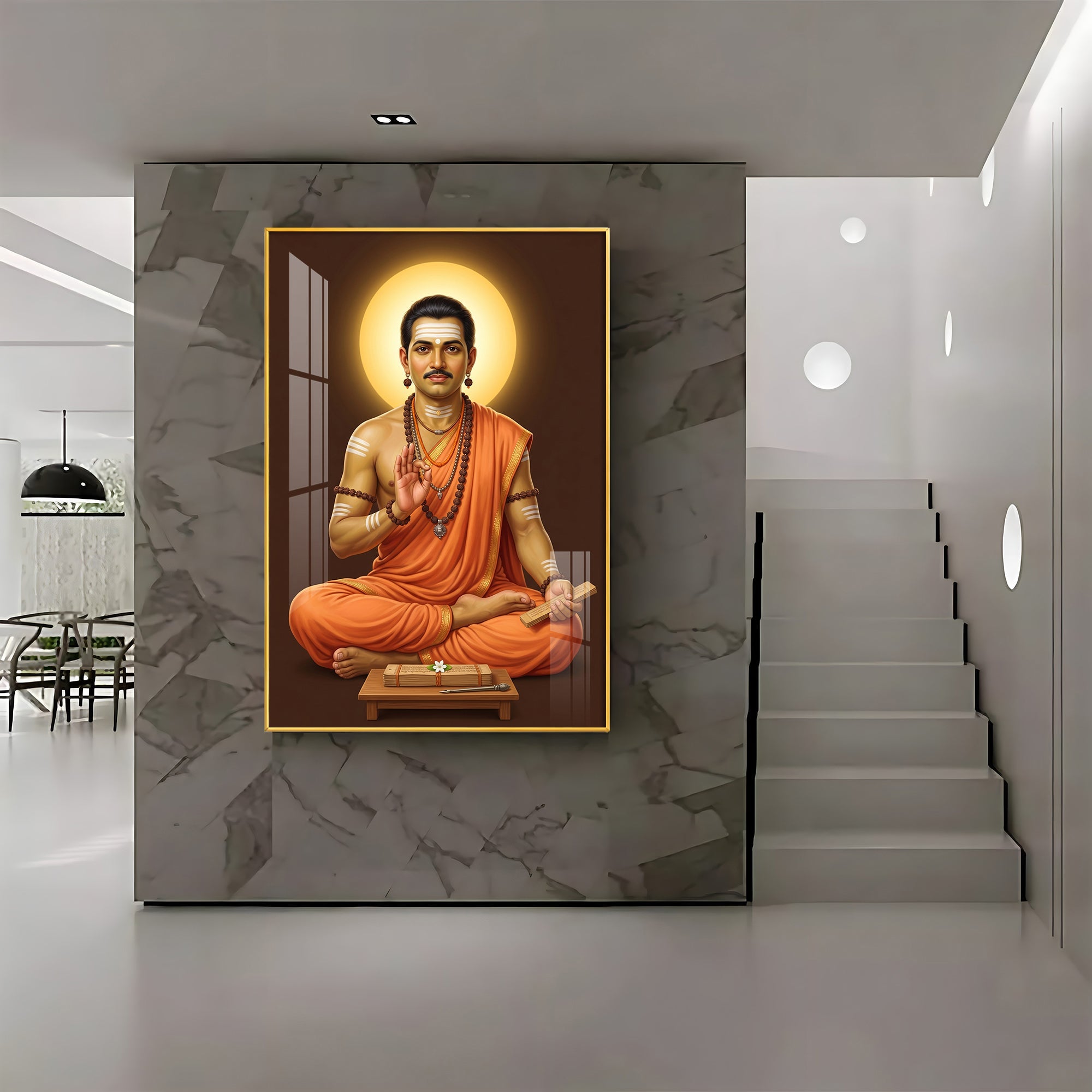 Shri Basaveshwara Premium Acrylic Vertical Wall Art