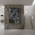 Black & White Beauty Premium Acrylic Vertical Wall Art