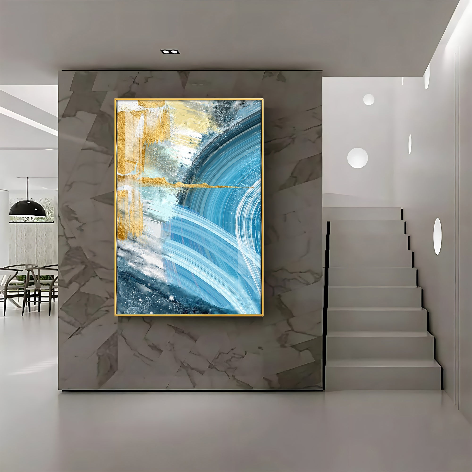 Celestial Wave Premium Acrylic Vertical Wall Art