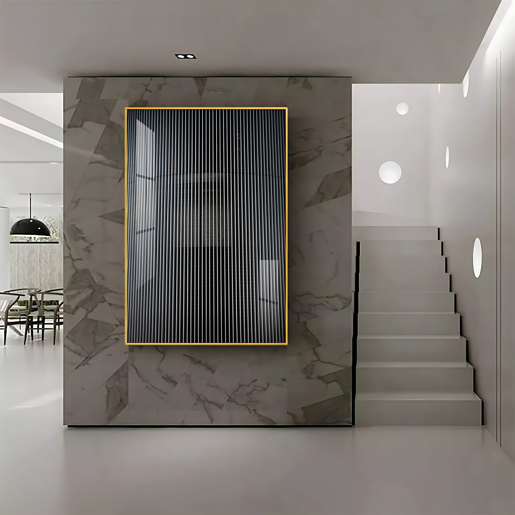 Grayscale Surface Premium Acrylic Vertical Wall Art